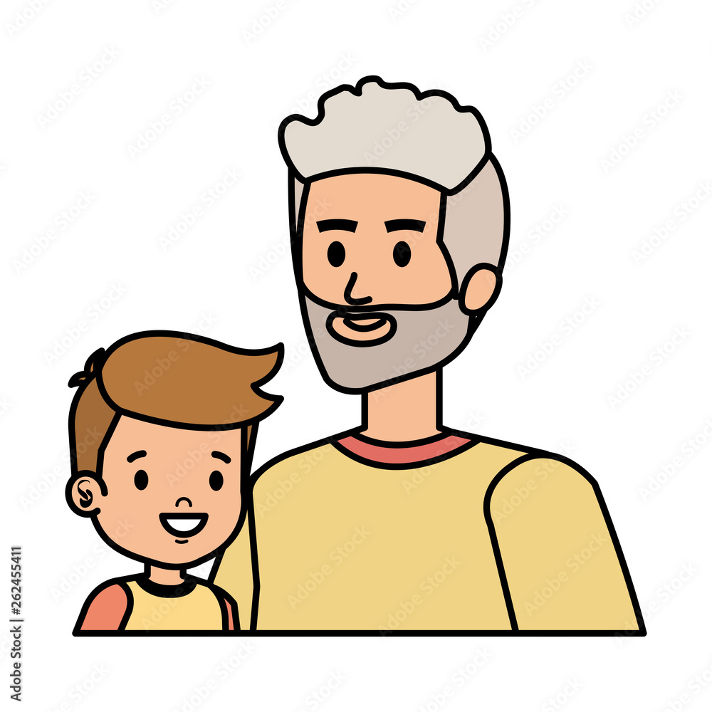 cute grandfather with grandson cute grandfather with grandson