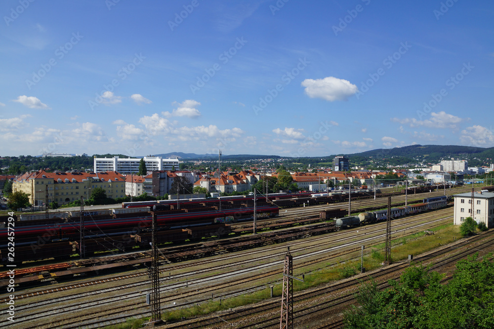 Old train on track