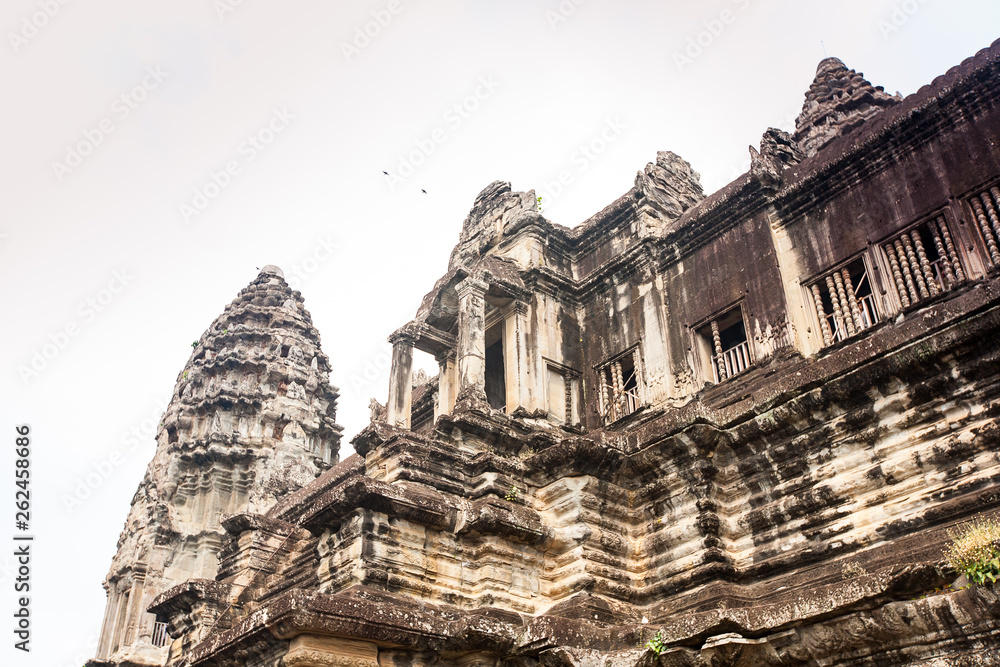Angkor Wat Temple near  Siem reap in  Cambodia.