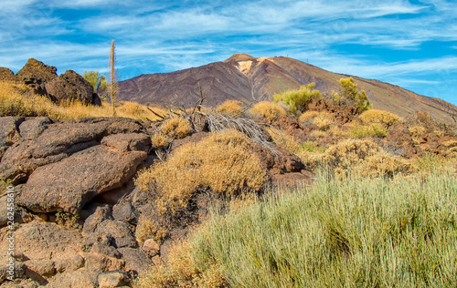 Teide auf Teneriffa bei sonnigem Wetter