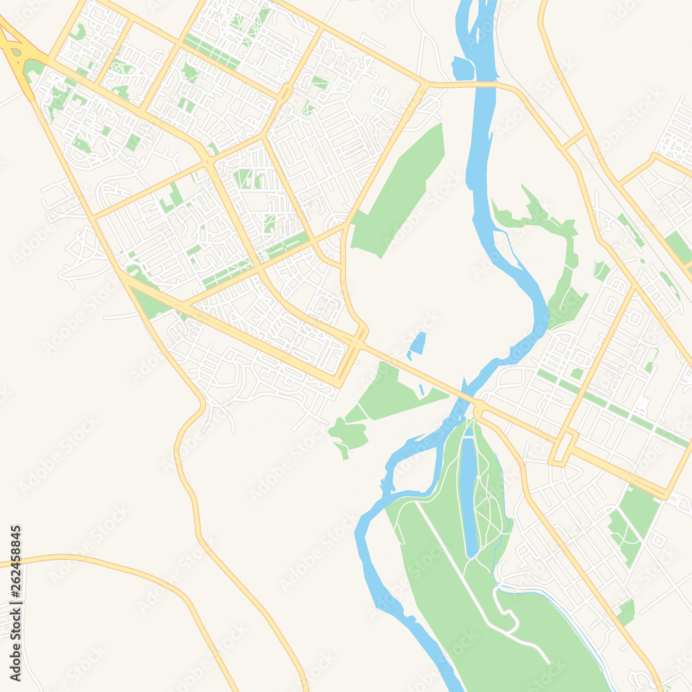 Rustavi, Georgia printable map