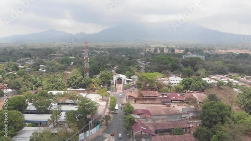 Aerial Drone Footage Zacatecoluca El Salvador Downtown at Noon photo