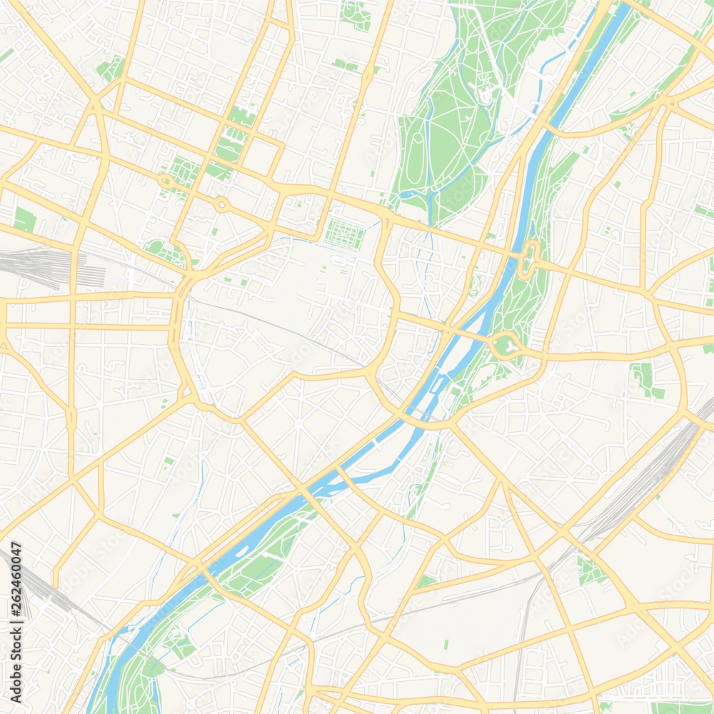 Obraz premium Munchen, Germany printable map