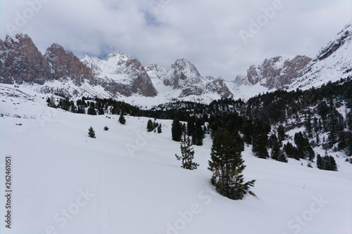 Fototapeta Naklejka Na Ścianę i Meble -  Winter in the Dolomites, Northern Italy