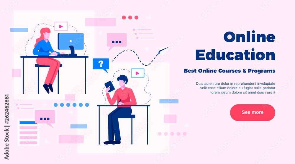 Online Education Website Page Design Online Education Website Page Design