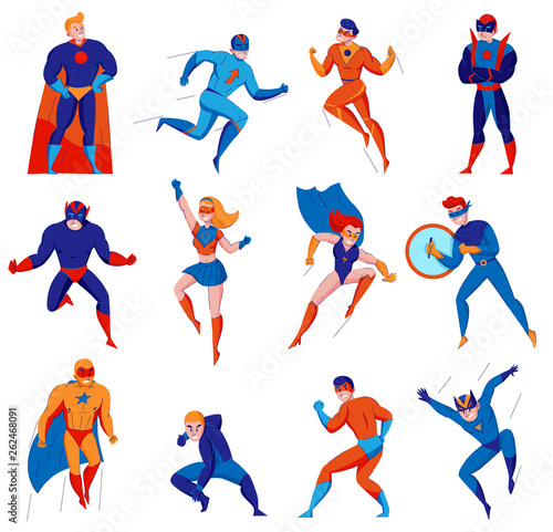  Superhero Character Set