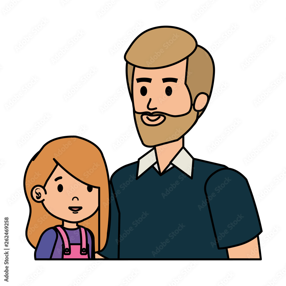 father with daughter characters father with daughter characters
