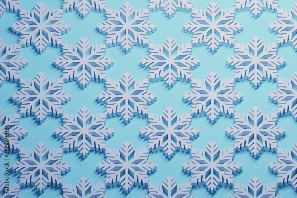 Pattern with snowflakes Pattern with snowflakes