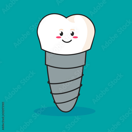 Dental implant structure medical ,teeth and tooth concept of dental