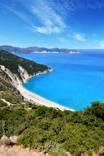 Famous beach Mirtos on Kefalonia island in Greece © Piotr Krzeslak
