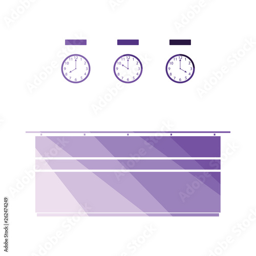 Office reception desk icon