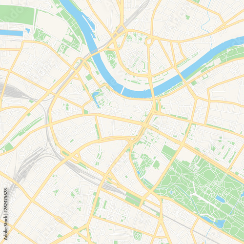 Dresden  Germany printable map