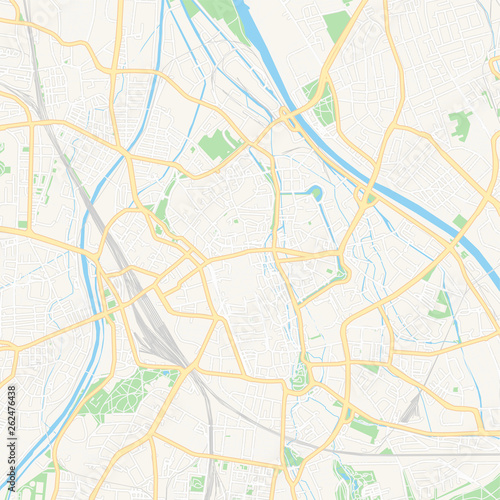 Augsburg  Germany printable map
