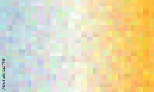 Pale yellow and white abstract square background with blurred gradient, vector illustration