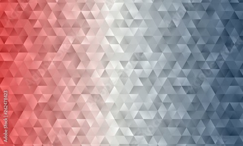 Light red and grey polygonal triangle background with blurred gradient  vector illustration template