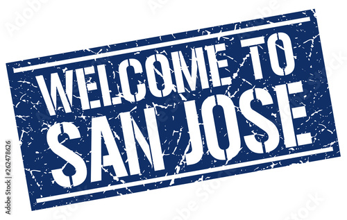 welcome to San Jose stamp