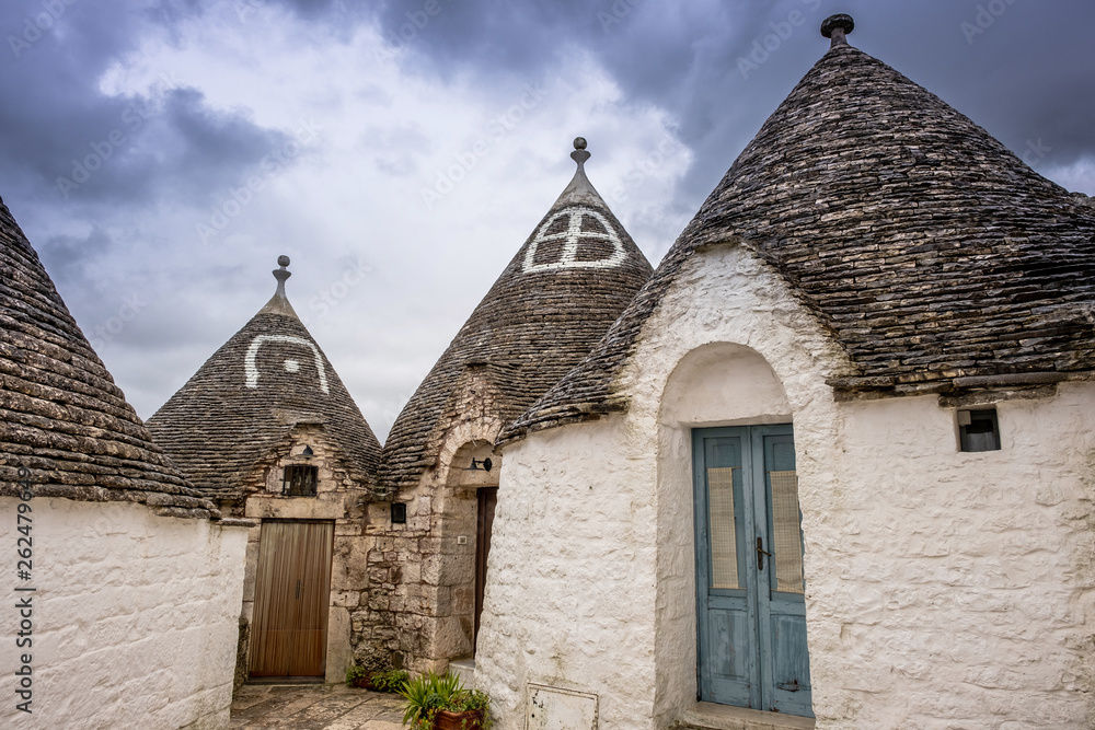 Antique italian house Trulli, Alberobello, Puglia - Italy