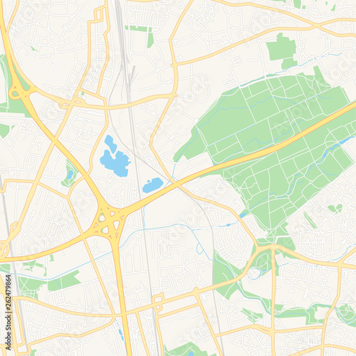 Leverkusen  Germany printable map