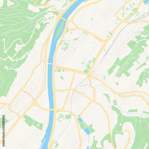 Trier  Germany printable map