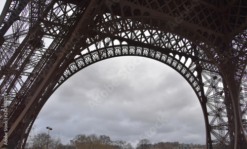 Iron lace at Tour Eiffel, Paris, France