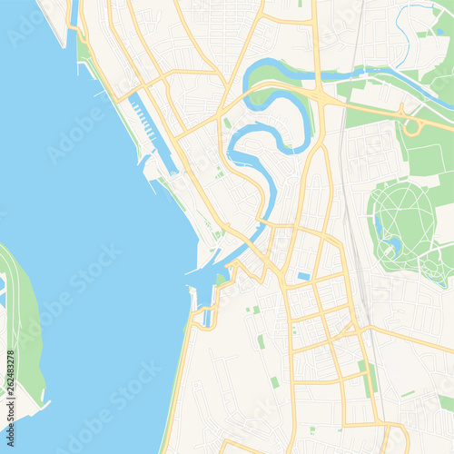 Bremerhaven, Germany printable map