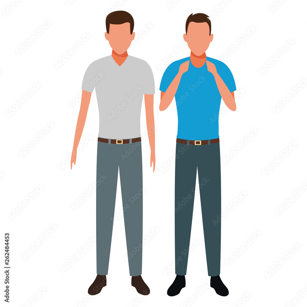 men avatar cartoon character