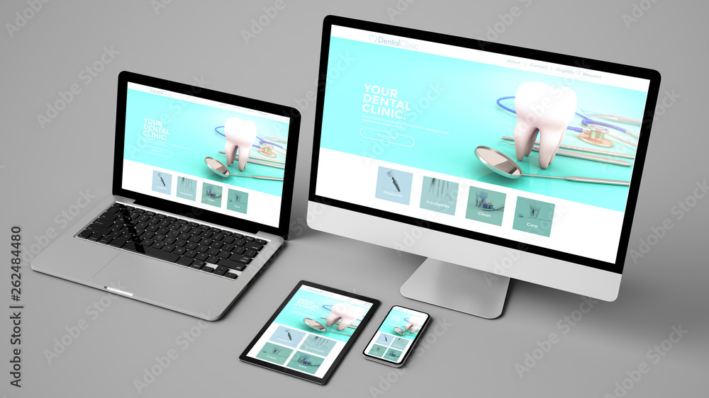 devices collection showing dentist website devices collection showing dentist website