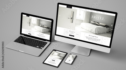devices collection showing grand hotel website photo