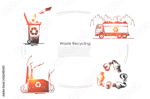 Zero waste, nature, ecology protection, pollution reduction, environment preservation, plastic free banner