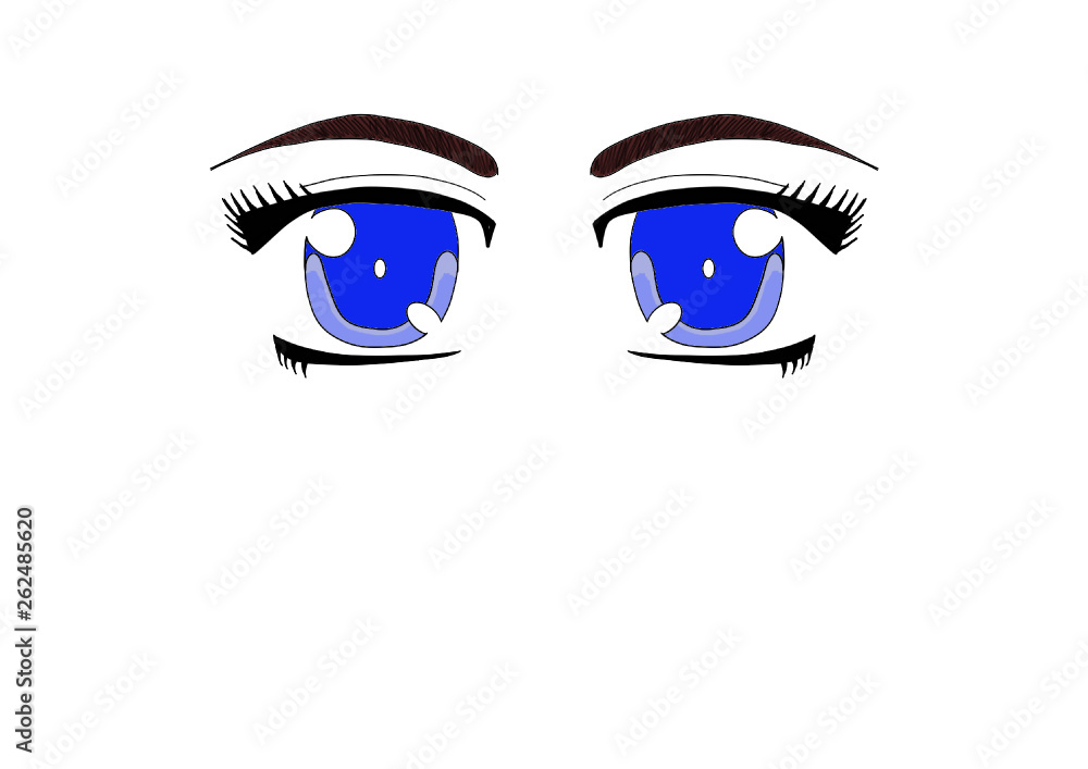 vector illustration of blue eyes vector illustration of blue eyes