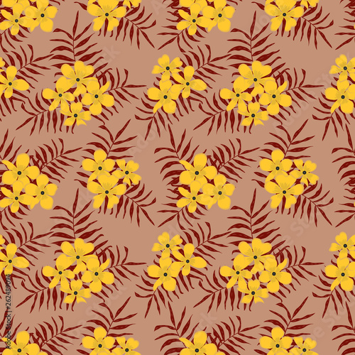 Fashionable pattern in small flowers. Floral seamless background for textiles  fabrics  covers  wallpapers  print  gift wrapping and scrapbooking. Raster copy