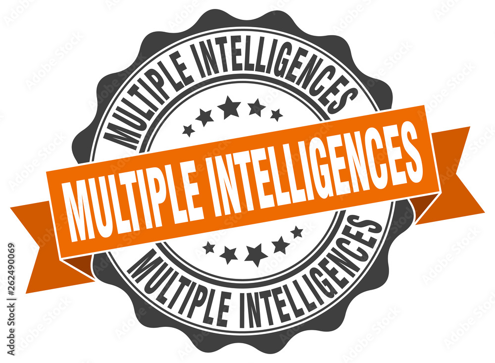 Obraz premium multiple intelligences stamp. sign. seal