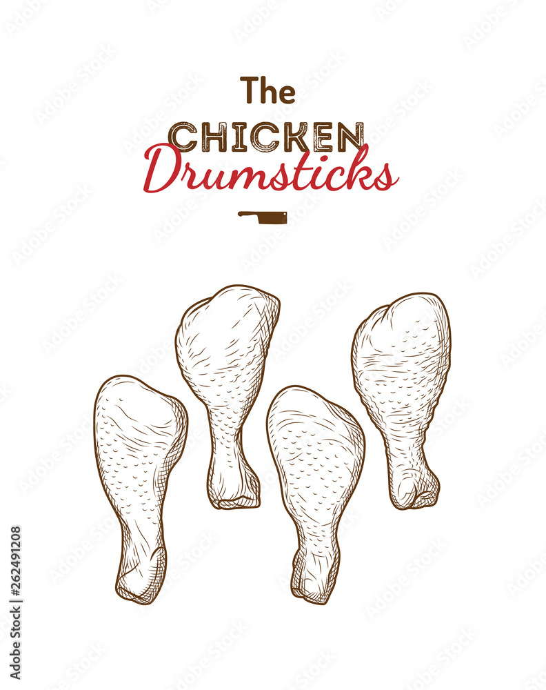 chicken leg drawing