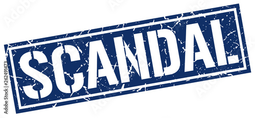 scandal square grunge stamp