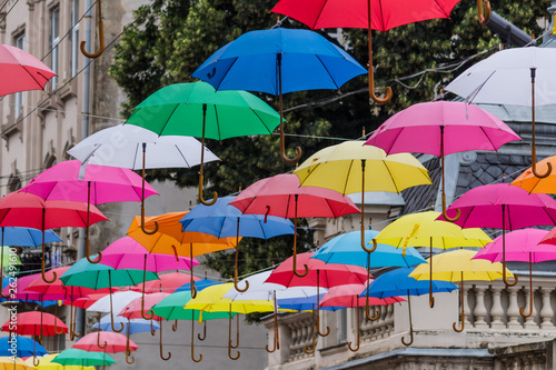 Umbrellas in the city