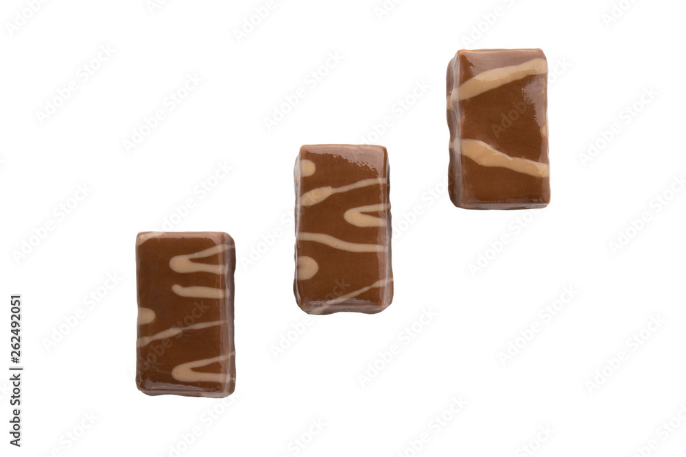 Chocolate candys isolated on white background Chocolate candys isolated on white background