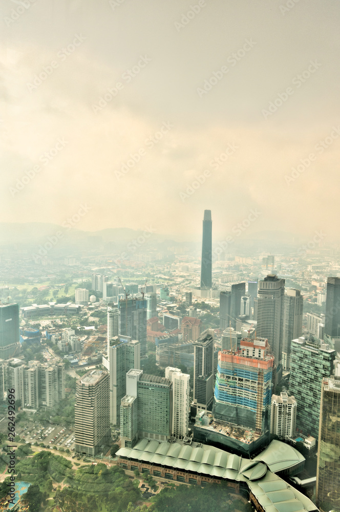 Kuala Lumpur cityscape from the Petronas Towers, Malaysia