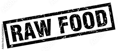 square grunge black raw food stamp