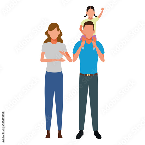 family avatar cartoon character