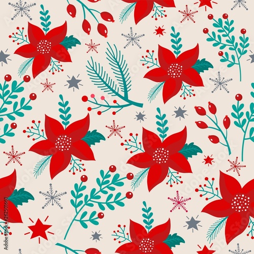Christmas pattern. Vector background