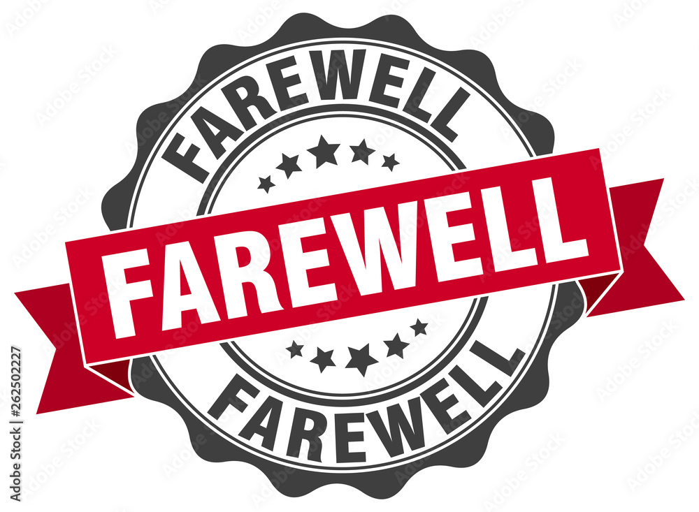 Fototapeta premium farewell stamp. sign. seal
