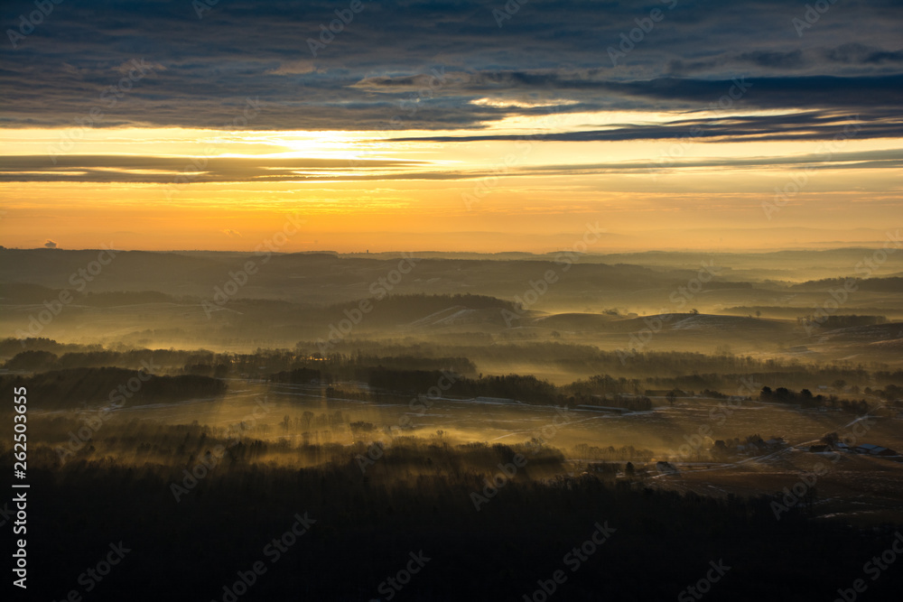 The view from Bake Oven Knob overlooking parts of Germansville, PA