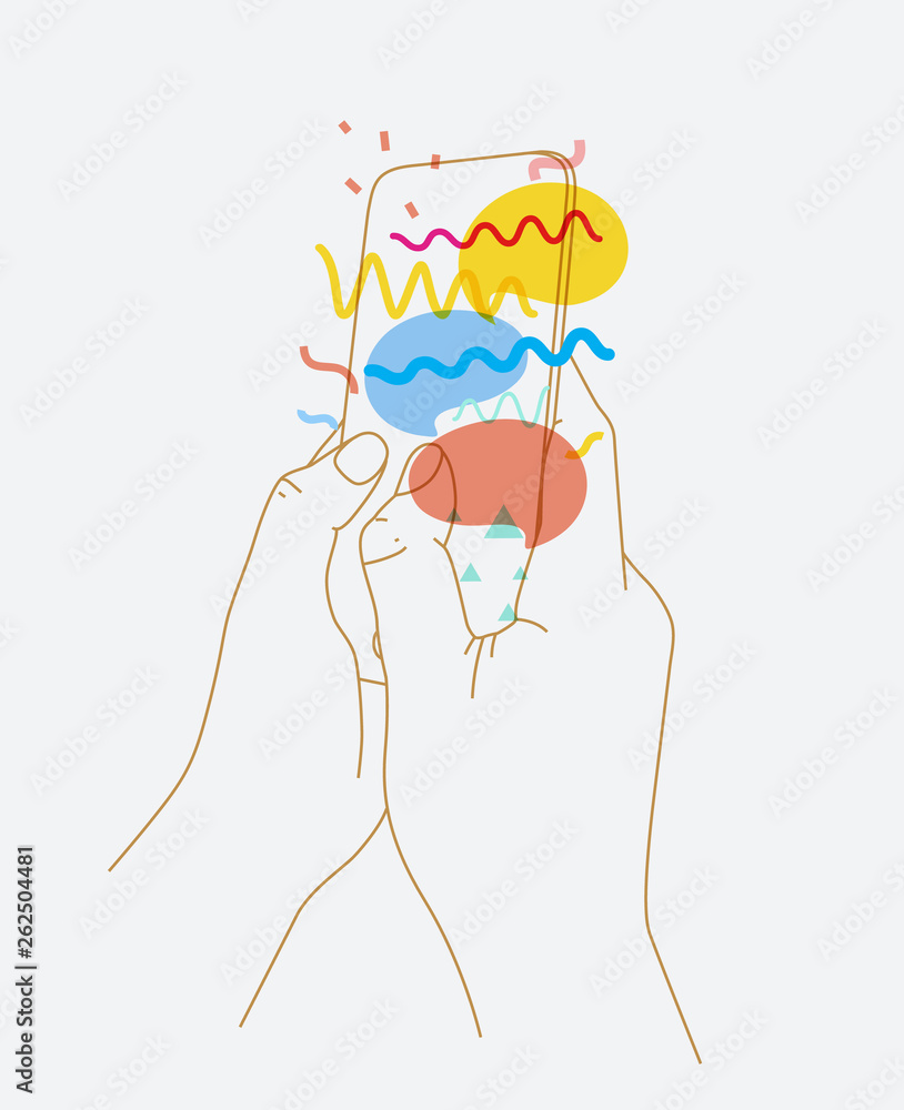 Hand phone messanger Hand phone messanger