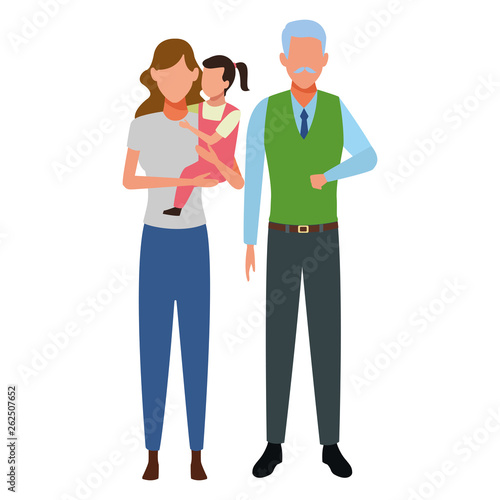family avatar cartoon character