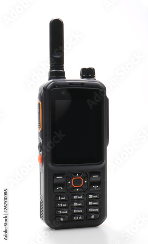 walkie talkie ptt poc isolated on white background photo
