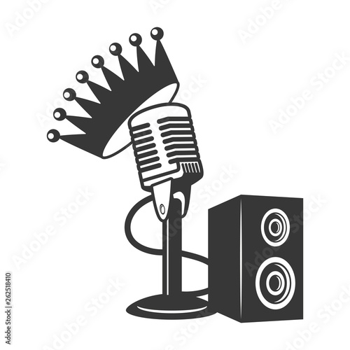 microphone and speakers