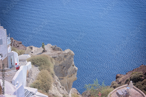 La splendida Santorini nell'Isola della Grecia 