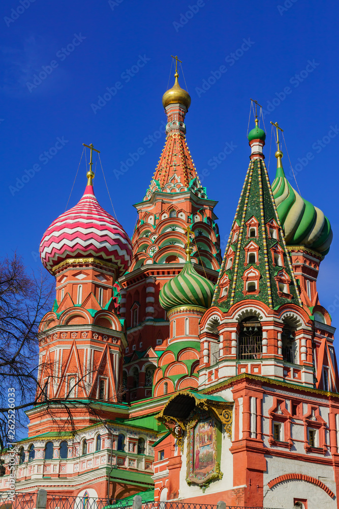 St Basil's cathedral on Red Square in Moscow.