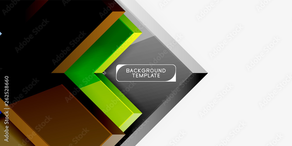 Glossy modern geometric background, abstract arrows composition Glossy modern geometric background, abstract arrows composition