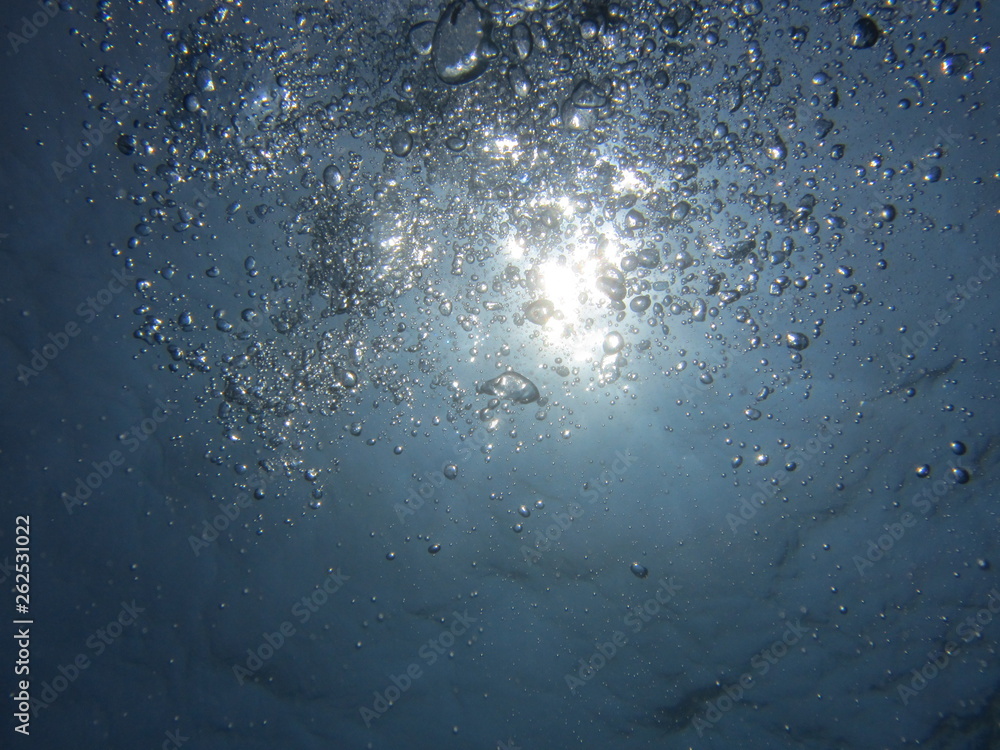 Shining bubbles in the deep sea